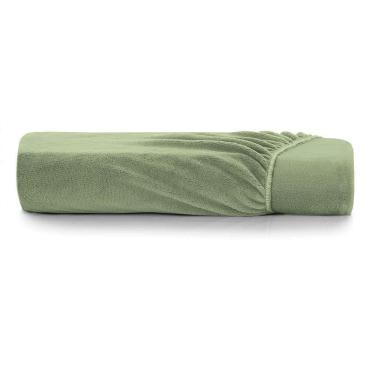 Imagem de Lençol Com Elástico Queen Altenburg Blend Malha Verde Oliva
