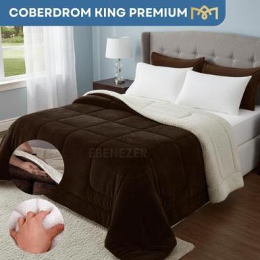 Imagem de Coberdrom King Dupla Face Sherpa Premium Confortável Extra Macio - Ebe