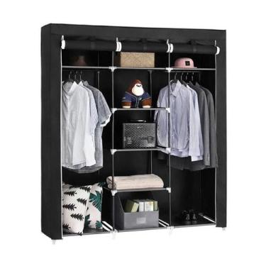 Imagem de Guarda Roupa Grande Retrátil Dobrável Multiuso Organizador Armário - D