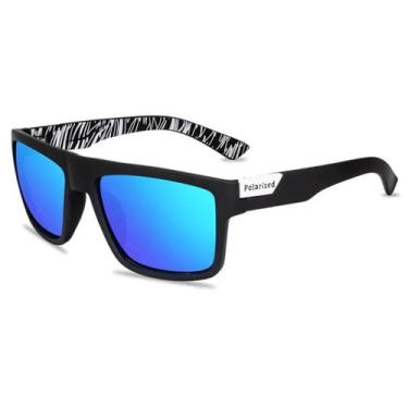 Imagem de Óculos de Sol Masculino Esportivo Polarizado UV400 Quadrado Vinkin , A