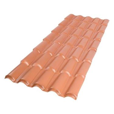 Imagem de Telha PVC Colonial Afort Terracota 2,30 x 0,86m 5 Ondas