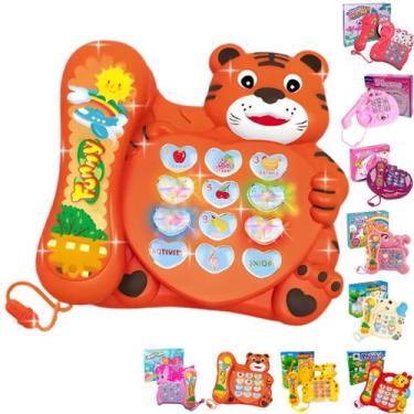 Imagem de Telefone Tigre Musical Infantil Brinquedo Educativo - Europio
