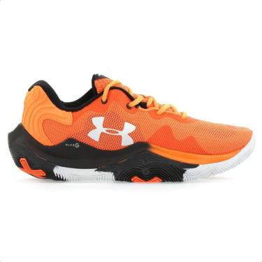 Imagem de Tênis Under Armour Basket Buzzer Laranja e Preto - Masculino-Masculino