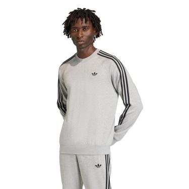 Imagem de Moletom Gola Careca Três Listras Adidas Masculina-Masculino