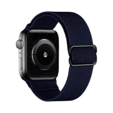 Imagem de Pulseira De Nylon Elástica Ajustável Para Apple Watch 38mm 40mm 41mm 4