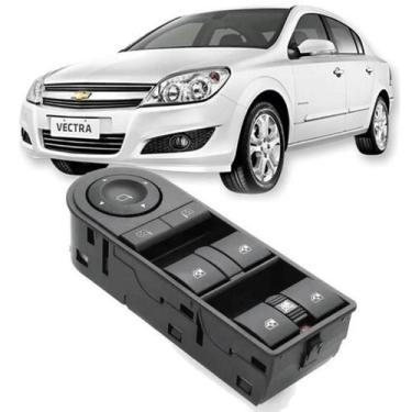 Imagem de Botão Vidro Elétrico Quadruplo Retrovisor Vectra 2006 a 2012 - HD