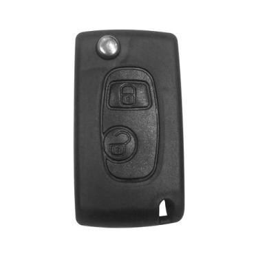 Imagem de Adaptação Carcaça Chave Canivete Oca 2 Botões Peugeot e Citroen