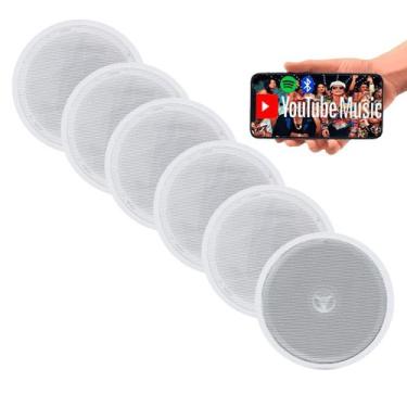 Imagem de Kit Som Ambiente Bluetooth 1 Caixa Ativa+5passiva De Embutir - ORION