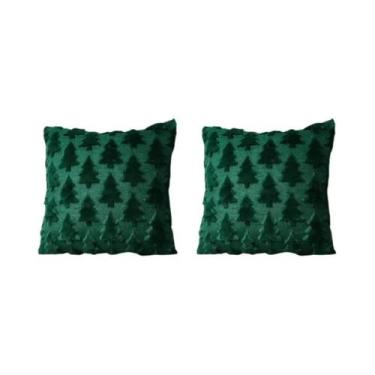 Imagem de Capa De Almofada Decorativa De Pelúcia De Natal Para Sofá, Sala De Est