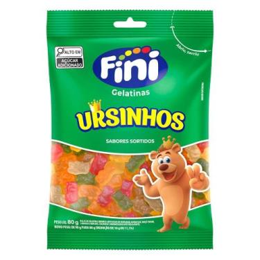 Imagem de Bala de Gelatina Fini Ursinhos Sabores Sortidos 80g
