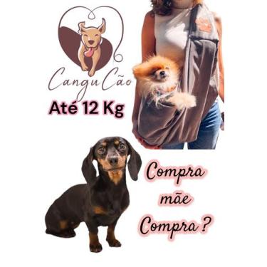 Imagem de Canguru Pet Cachorro e Gato Bolsa Super Confortável - Cangucão, Marrom
