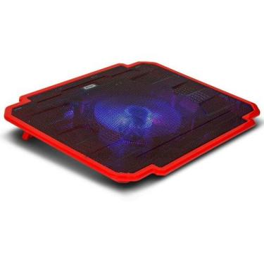 Imagem de Suporte Para Notebook até 17" Com Cooler LED 700RPM Knup, Azul