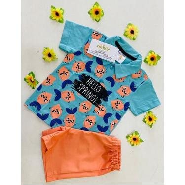 Imagem de Conjunto Polo de bebê - Solinho, G