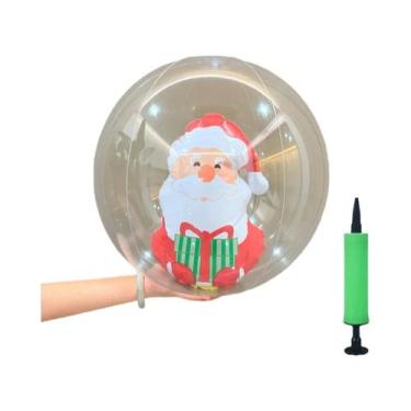 Imagem de Boneco De Neve Inflável Transparente, Bola De Natal Em PVC, Decoração 
