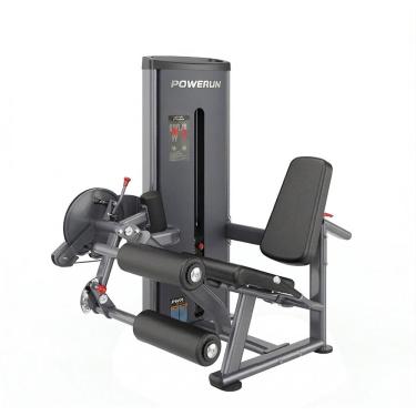 Imagem de Cadeira Extensora Flexora Pr007 para Musculação Academia Treino de Pernas e Fitness - Cinza/preto