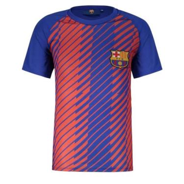 Imagem de Camiseta balboa juvenil menino casual dry fit barcelona i14630bc azul,