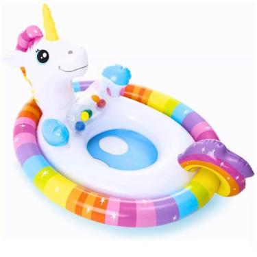 Imagem de Boia Bote Inflável Para Crianças Bichinhos Com Assento Perninha Intex 