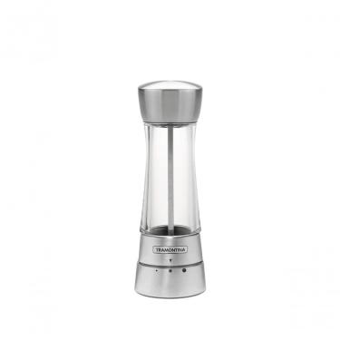Imagem de Moedor de Sal Ou Pimenta 61654100 em Aço Inox e Acrílico com Moinho em Cerâmica para Cozinha Tramontina