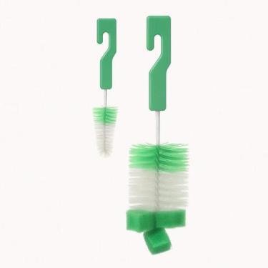 Imagem de Escova Limpeza Para Mamadeira E Bico Com Esponja Bebê garrafas térmica