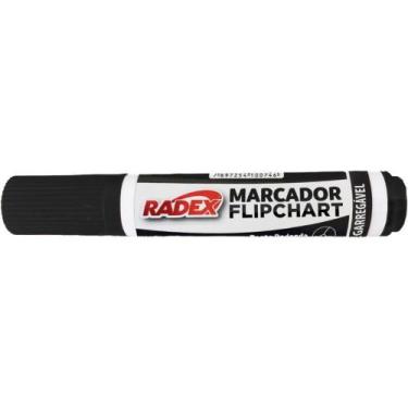 Imagem de Pincel Marcador Permanente FLIP CHART Recarregavel Preto CX.C/12 - Rad