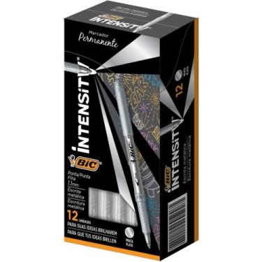 Imagem de Pincel Marcador Permanente Marking Metalico 1.1MM Prata CX.C/12 - BIC
