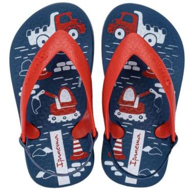 Imagem de Chinelo Ipanema Infantil Com Elastico Super Confortável, 20/21, Azul v