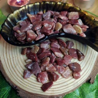 Imagem de Pedra Jaspe Africano Rolada Mini de Bolso 1 a 3cm - Estabilidade e Equ