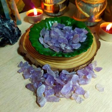 Imagem de Kit 6 Pedras Ametista Bruta - Proteção Espiritualidade Stress Ansiedad