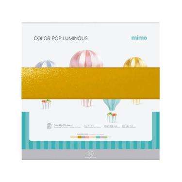 Imagem de Papel Color Pop Luminous Ouro Mimo - 30,5 x 30,5 cm - 250 gr - 20 unds