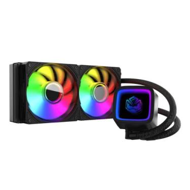 Imagem de Water Cooler Pcyes Tundra Black Vulcan Argb 240Mm - Wctbv240