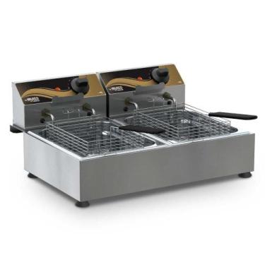 Imagem de Fritador Elétrico de Mesa 6 Litros C/ 2 Cestos FDMB10 220V - Red Chame