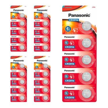 Imagem de 25 Baterias Cr2016 Panasonic (5 Cart)