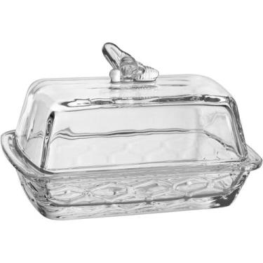 Imagem de Manteigueira Home&Co 9x15cm Vidro Transparente para Servir na Mesa Pos