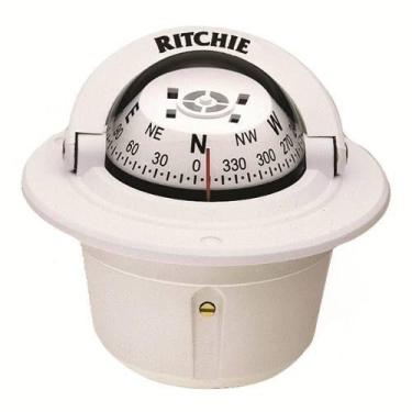 Imagem de Bússola Náutica Barcos Lanchas Veleiros Ritchie F-50w Branca