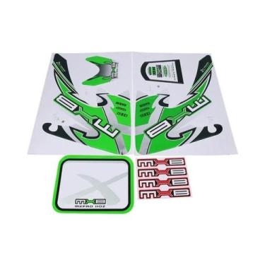 Imagem de Adesivos De Decalque Para Motocicleta CRF50 Em Vermelho, Azul, Amarelo