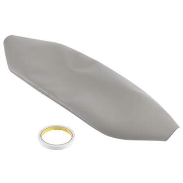 Imagem de Aramox Capa para apoio de braço de carro, capa de couro PU para console central central de carro, protetor de apoio de braço macio adequado para 2007-2011 (cinza) (cinza)