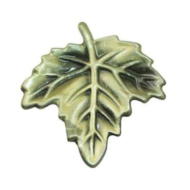 Imagem de 5 pcs maple folhas manusear e botões vintage botões de bronze para gaveta de cozinha armários armários pequeno puxão alça único buraco YYDFPIIA (Color : Bronze)