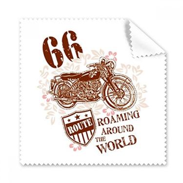 Imagem de Pano de limpeza de tela de telefone com estampa de flor de motocicleta, 5 peças
