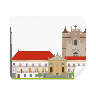 Imagem de Pano de limpeza de tela de Portugal Coimbra National Landmark Building Cleaner, 2 peças, tecido de camurça