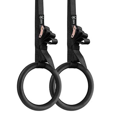 Imagem de Argola de Suspensão Olímpica Preta Cross Ginástica em Abs Odin Fit