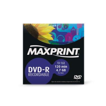 Imagem de Dvd-R Gravável 4.7 Gb/120 Minutos Envelope Maxprint