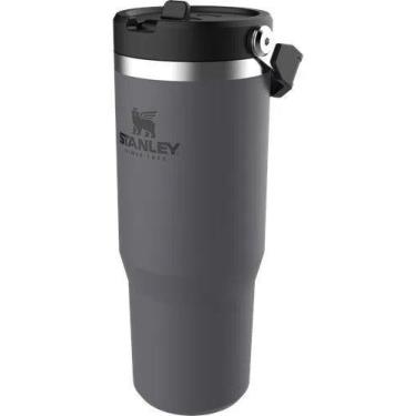 Imagem de Garrafa Tumbler Cinza Térmico Flip Straw Stanley  887ml