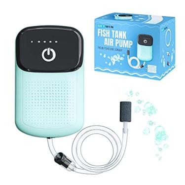 Imagem de Skywin Bomba De Aeração De Peixe - Bomba De Ar De Aquário Alimentada Por Bateria Recarregável - Aerador De Isca Portátil Para Transporte De Peixes, Pesca Ao Ar Livre, Viagens, Transporte