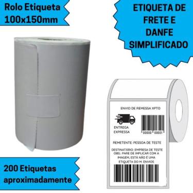 Imagem de Rolo Etiqueta Adesiva Couchê 10X15 Para E-Commerce 1 Unidade - Printma