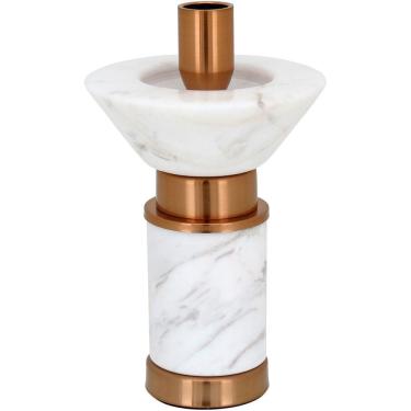 Imagem de FÊTE CASTIÇAL 20x12x12cm MARMORE COBRE