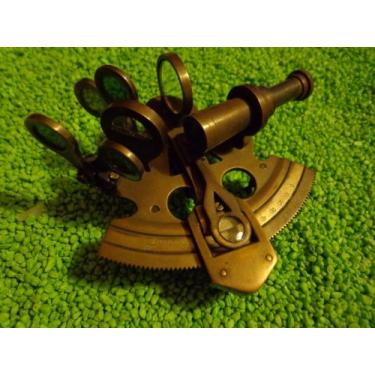 Imagem de Modelos autênticos, bolso sextante com mini tripé, telescópio inspirado em vintage - acabamento em bronze