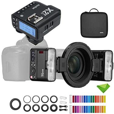 Imagem de Godox MF12 MF12-K2 Macro Flash com Godox X2T-O Trigger 12W, Controle Sem Fio 2.4G, Modo TTL/M, Bateria de Lítio 3.7V/6.29W, Flash para Sony, Canon, Nikon, Fuji, etc.