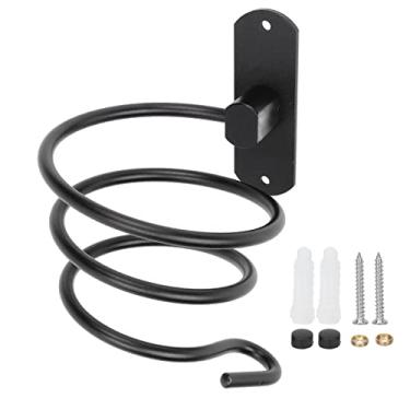 Imagem de Suporte de parede para secador de cabelo, secador de cabelo e suporte para alisador, suporte para secador de cabelo, suporte para secador de cabelo para banheiro salão de cabeleireiro hotel suporte para cabo organizador de secador de fluxo de cabelo
