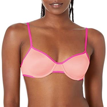 Imagem de Hanes Underwire feminino Eco Luxe sem forro Dhy208, Brilho rosa/pena fúcsia, 38A