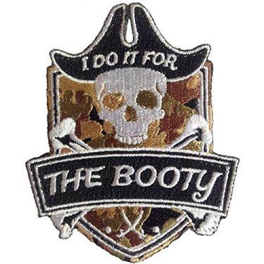 Imagem de Patch de moral bordado Pirate I Do It for The Booty